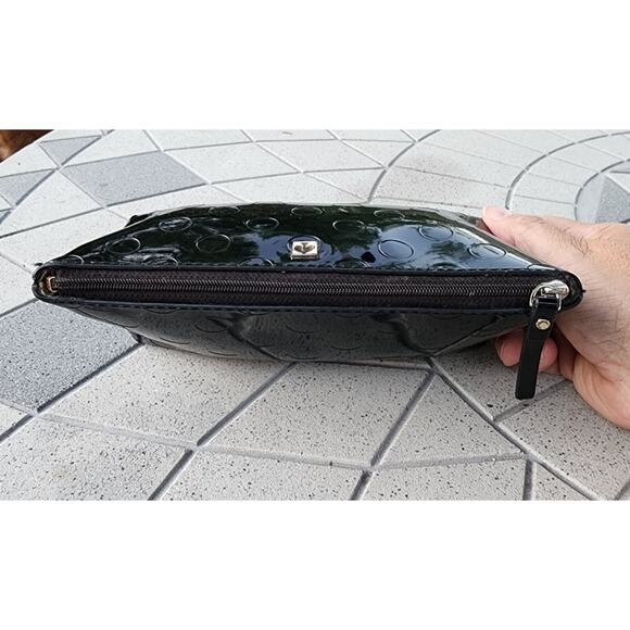 Kate Spade Sophie Camellia Street Tote Bag Patent Leather Polka Dot Bow - Picture 13 of 16